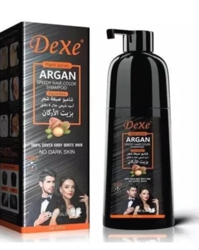 رنگ موی مشکی طبیعی حاوی روغن آرگان فوری در ۸ دقیقه DEXE
